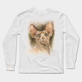 Sphynx Portrait Long Sleeve T-Shirt